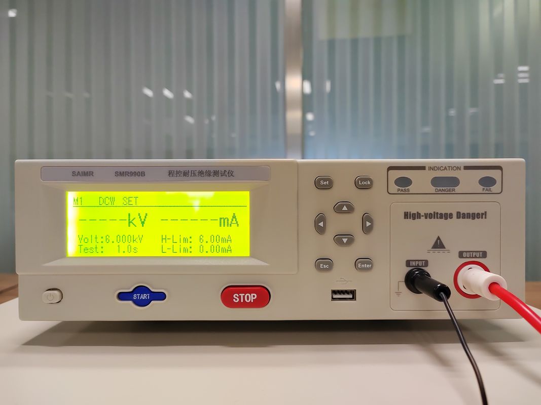 7.5kg taşınabilir Hipot Testör yalıtım Hipot Voltaj Dayanışlı Testör Ark Algılama Fonksiyonu ile 1-9 Seviye