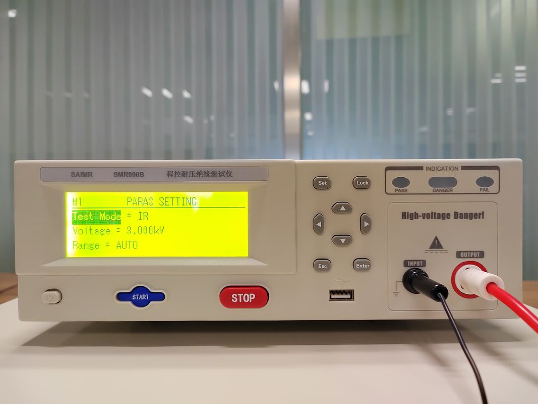 7.5kg taşınabilir Hipot Testör yalıtım Hipot Voltaj Dayanışlı Testör Ark Algılama Fonksiyonu ile 1-9 Seviye